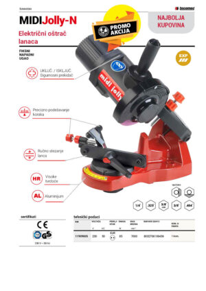 Oštrilica lanca električna - MIDI JOLLY - TECOMEC